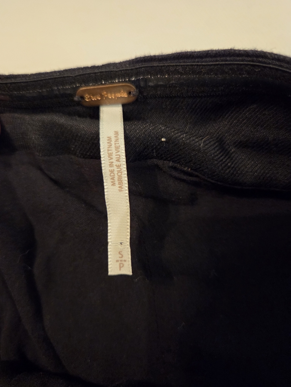 FREE PEOPLE Between Us Black Linen Blend Asymetrical Sweetheart Corset Top SZ S - Picture 8 of 11